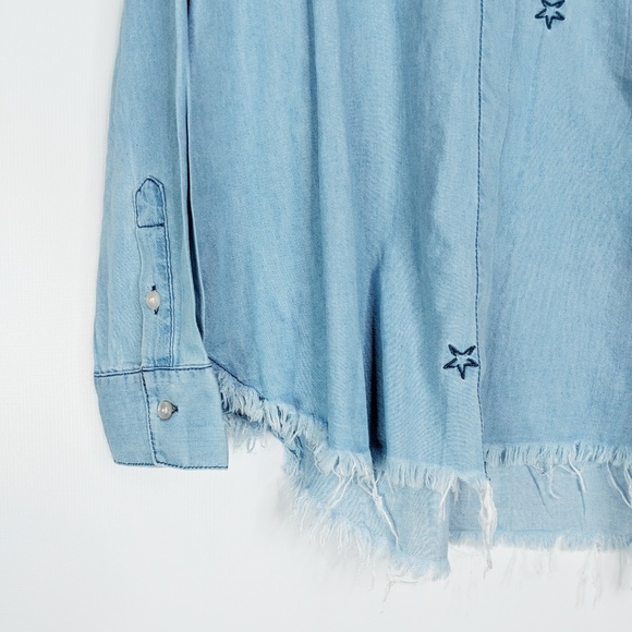 PISTOLA Stitch Fix Starlight Chambray shirt blue - Picture 8 of 8